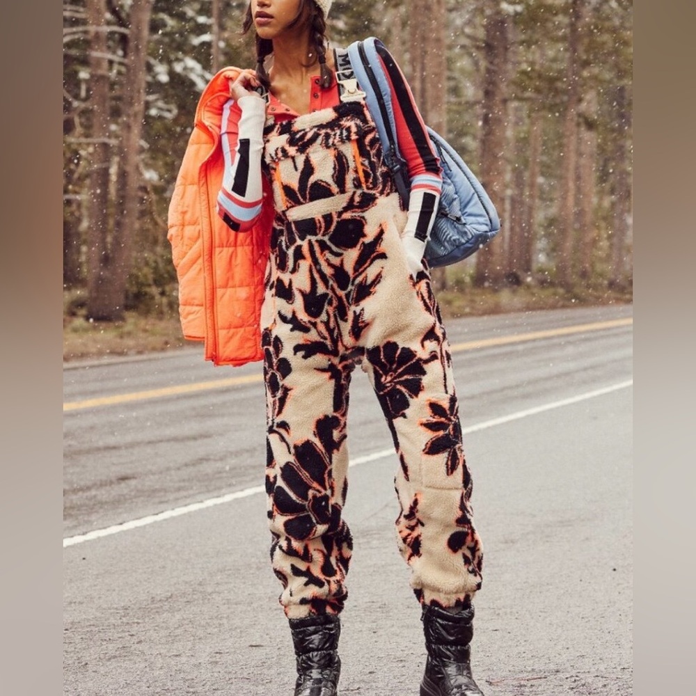 Free People FP Movement Fleece Overalls! 🥰 - Picture 7 of 12